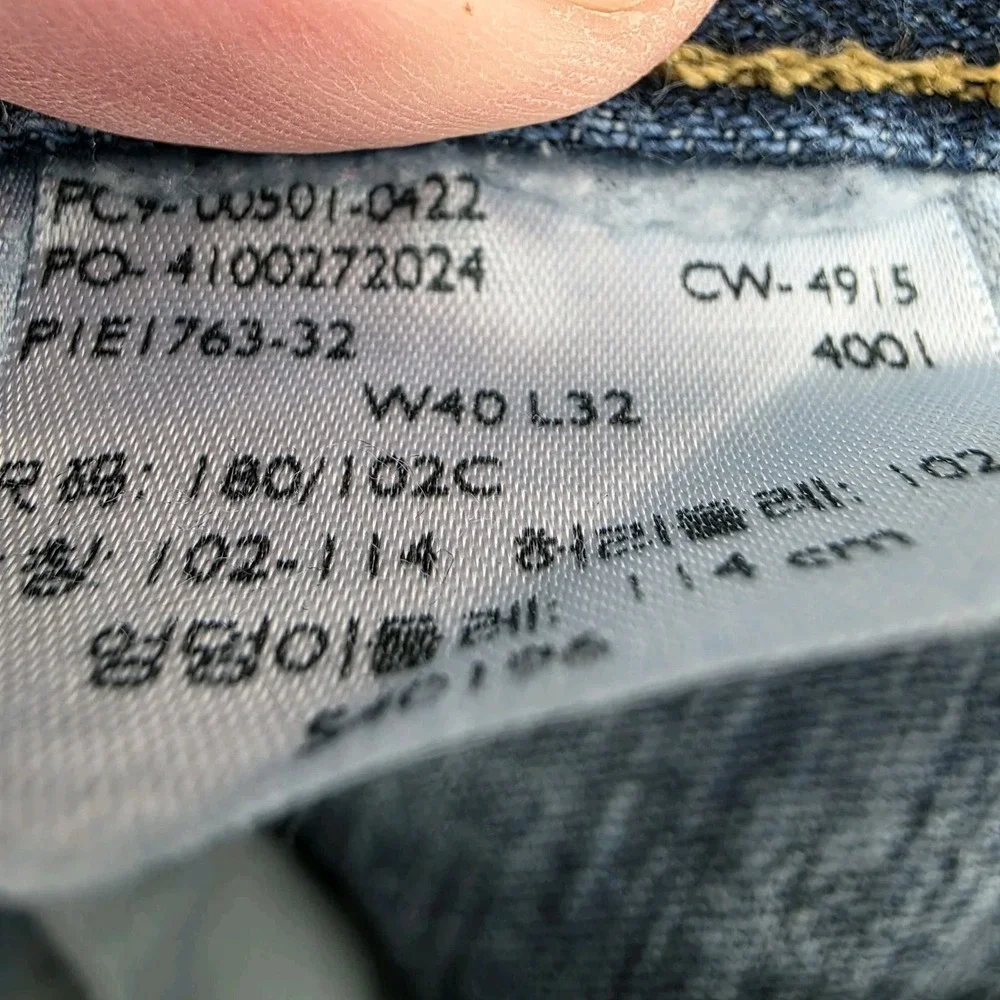 VTG Levis 501 BlueJeans Mens Original Fit 40X32 Meas 40X31.5‎ Denim Button Fly